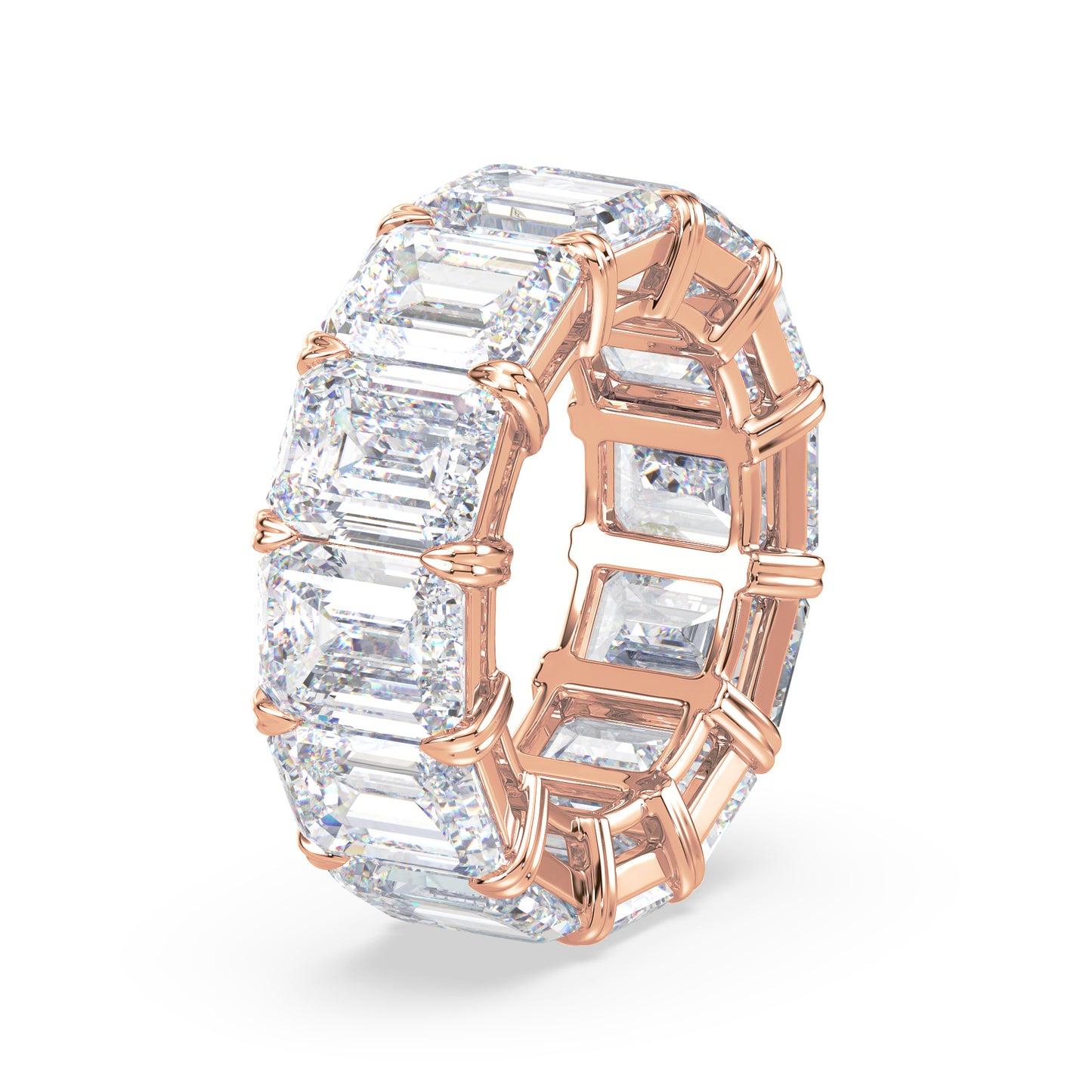Classic Emerald Diamond Eternity Ring
