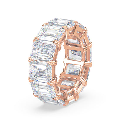 Classic Emerald Diamond Eternity Ring