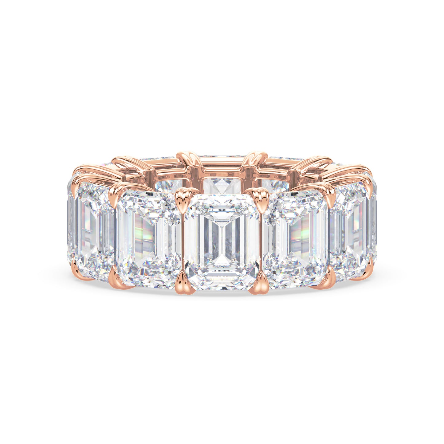 Classic Emerald Diamond Eternity Ring