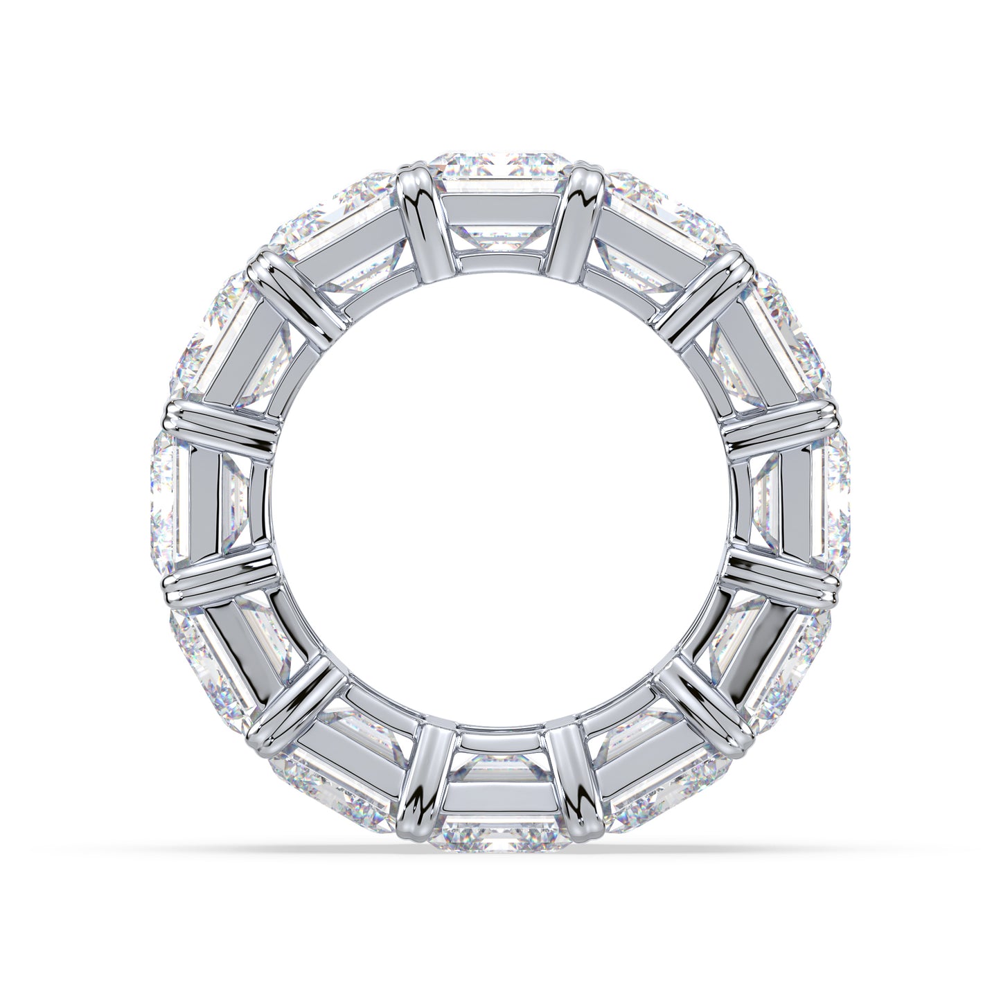 Classic Emerald Diamond Eternity Ring