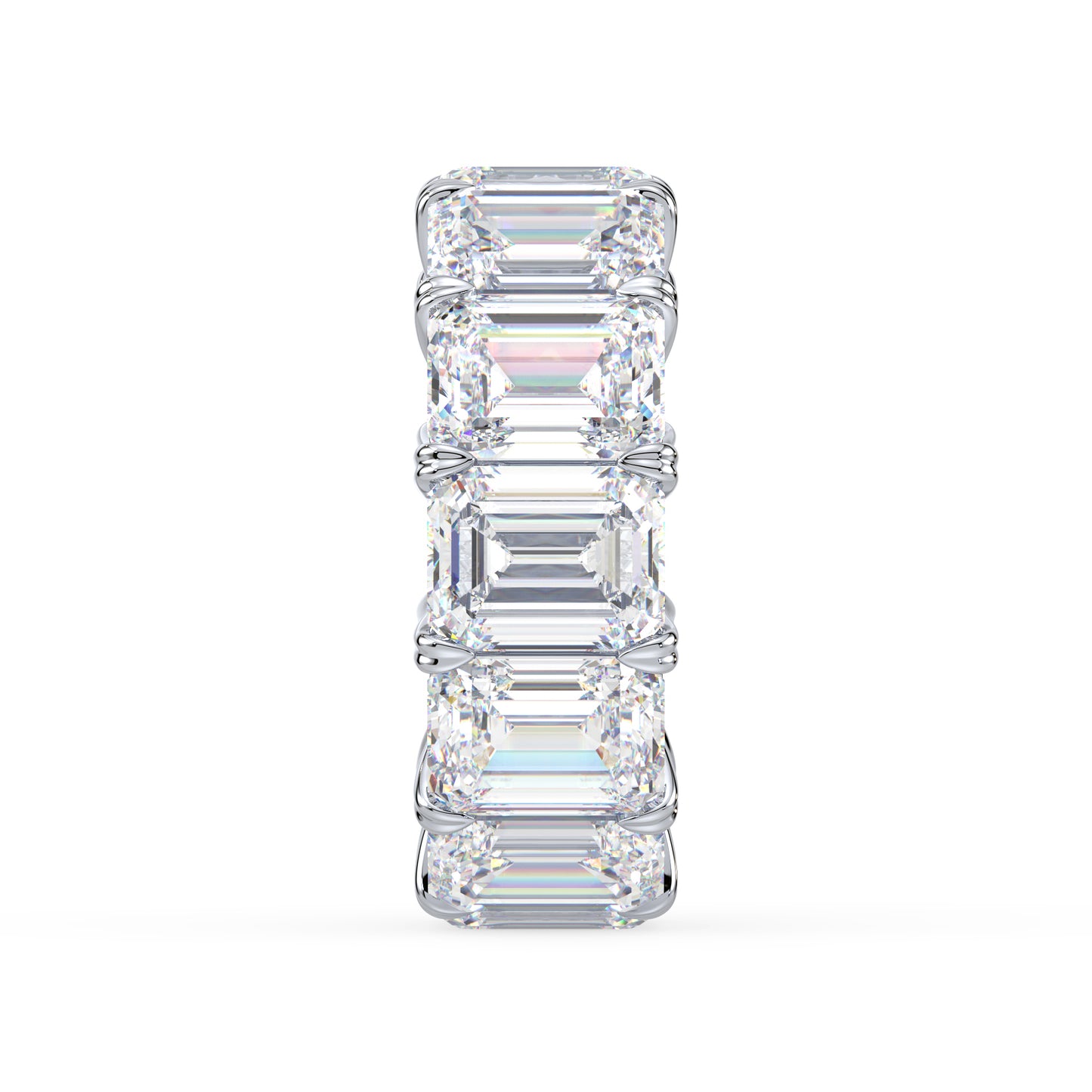 Classic Emerald Diamond Eternity Ring