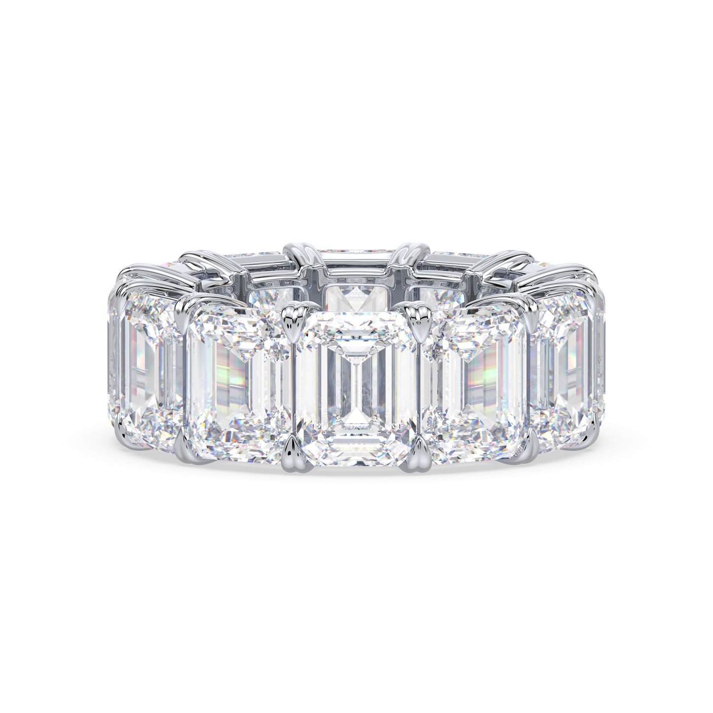 Classic Emerald Diamond Eternity Ring