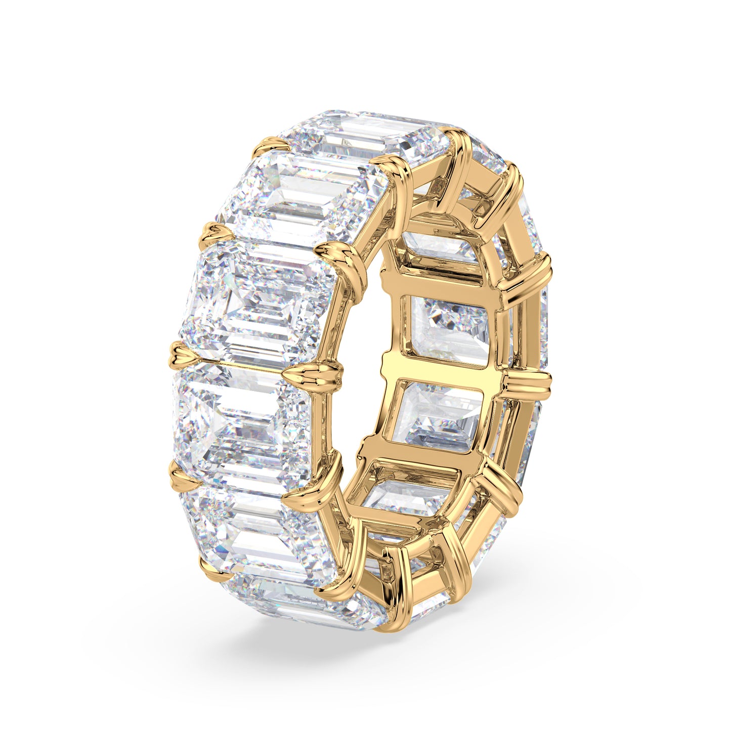 Classic Emerald Diamond Eternity Ring