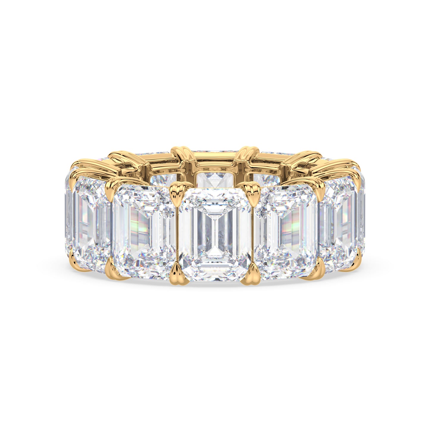 Classic Emerald Diamond Eternity Ring