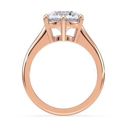 Elegant Six-Prong Diamond Solitaire Ring