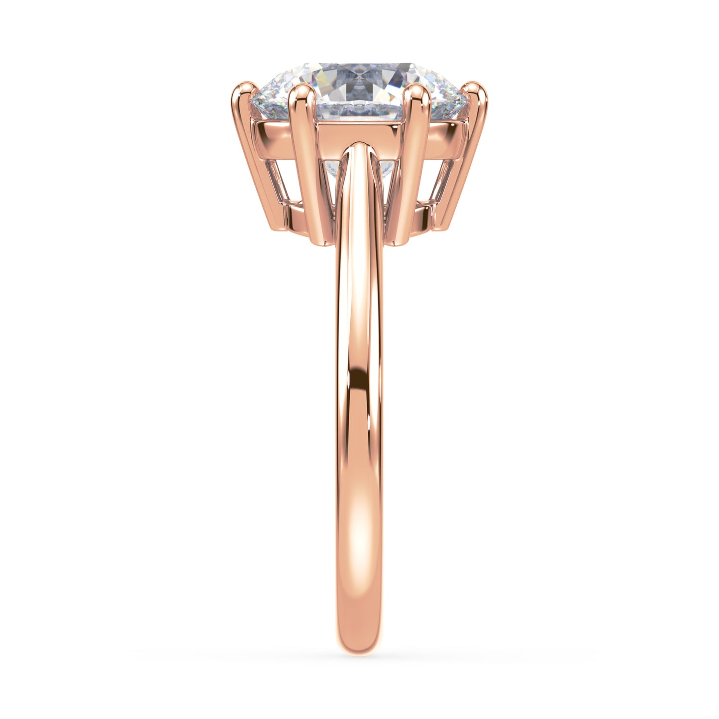 Elegant Six-Prong Diamond Solitaire Ring