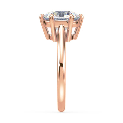 Elegant Six-Prong Diamond Solitaire Ring