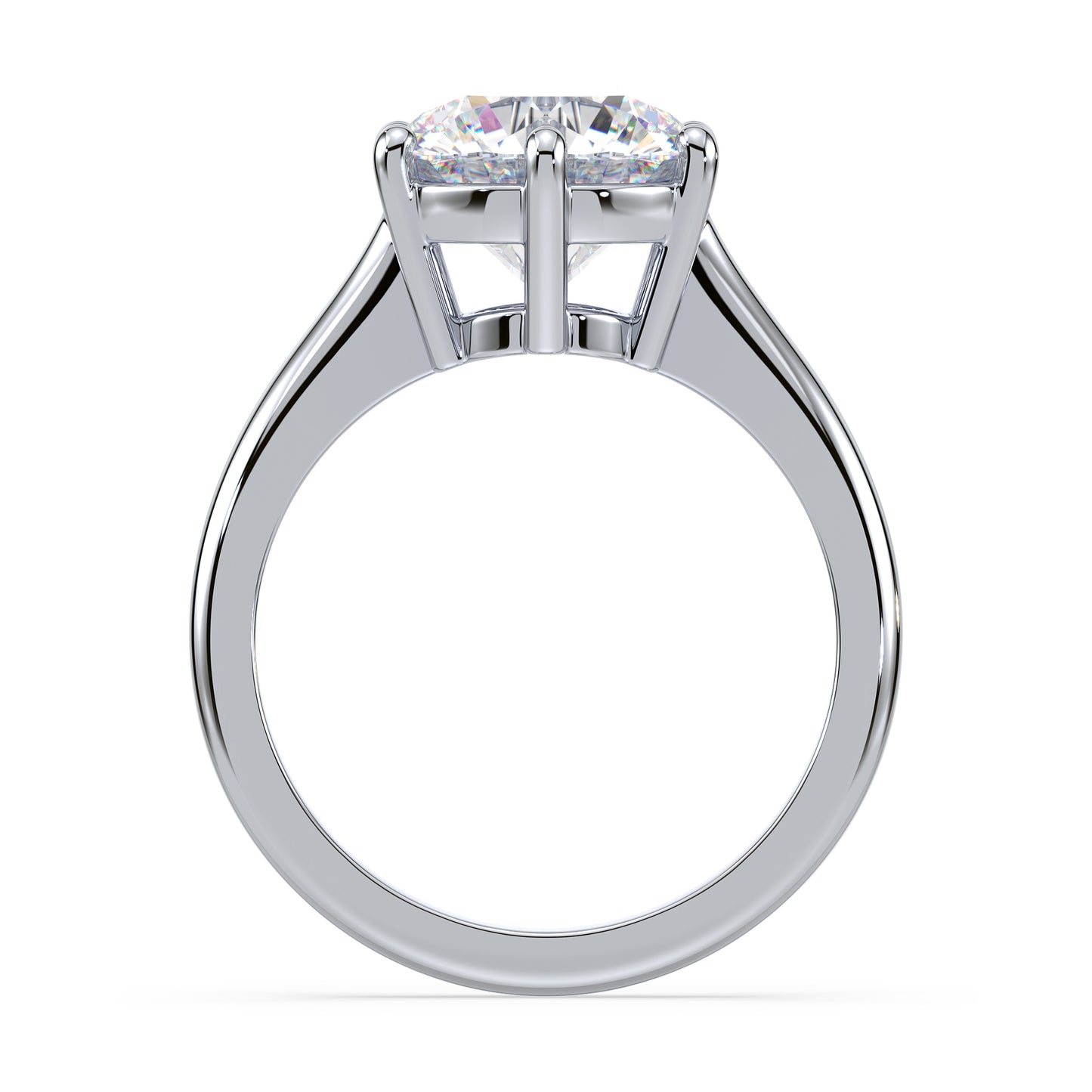 Elegant Six-Prong Diamond Solitaire Ring