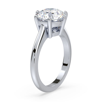 Elegant Six-Prong Diamond Solitaire Ring