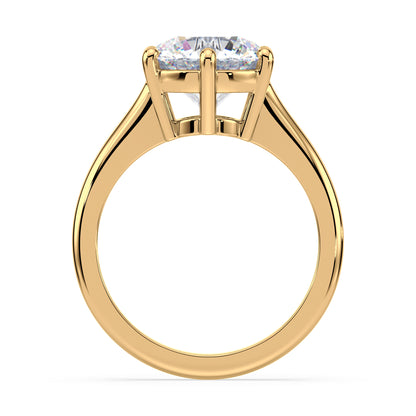 Elegant Six-Prong Diamond Solitaire Ring