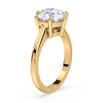 Elegant Six-Prong Diamond Solitaire Ring