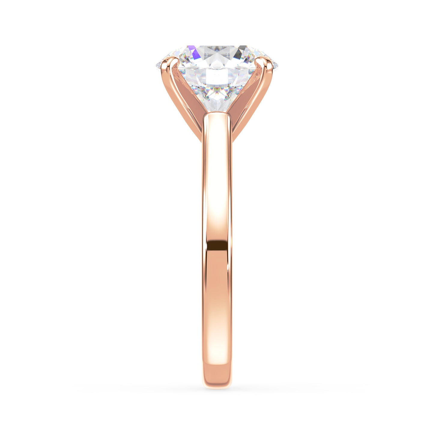 Radiant Round Diamond Solitaire Ring