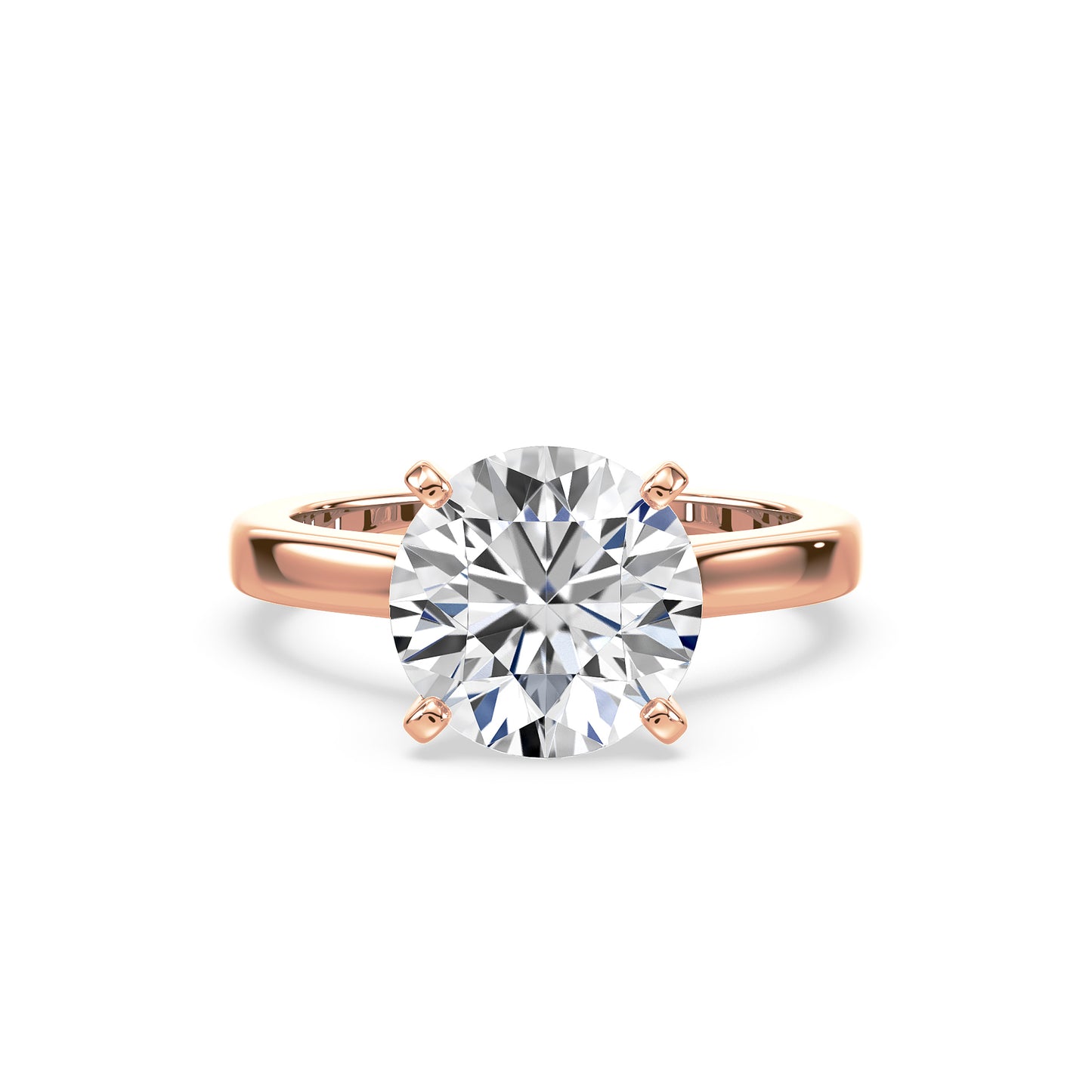 Radiant Round Diamond Solitaire Ring