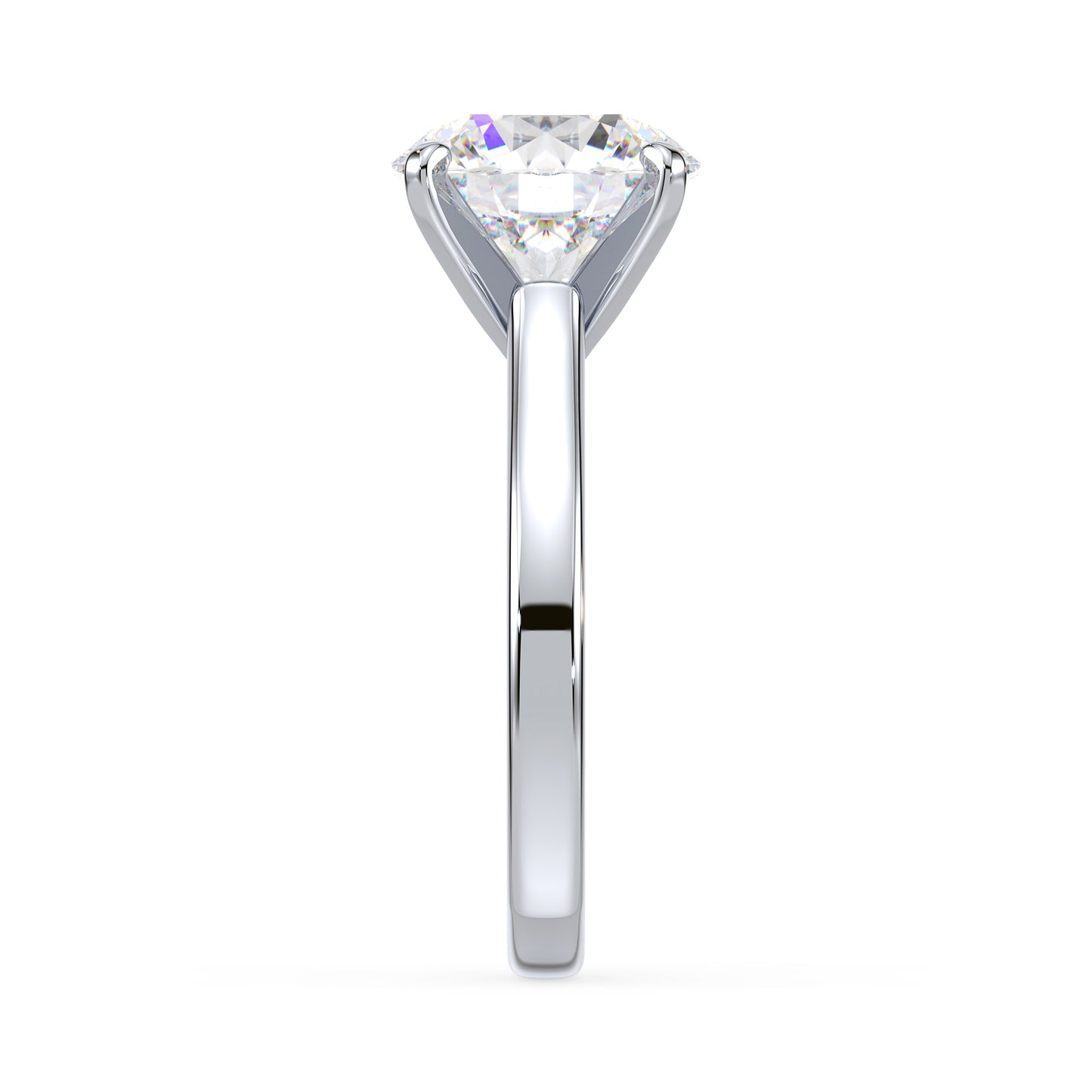 Radiant Round Diamond Solitaire Ring