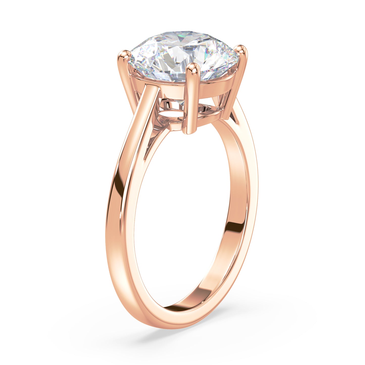 Elegant Round Diamond Ring