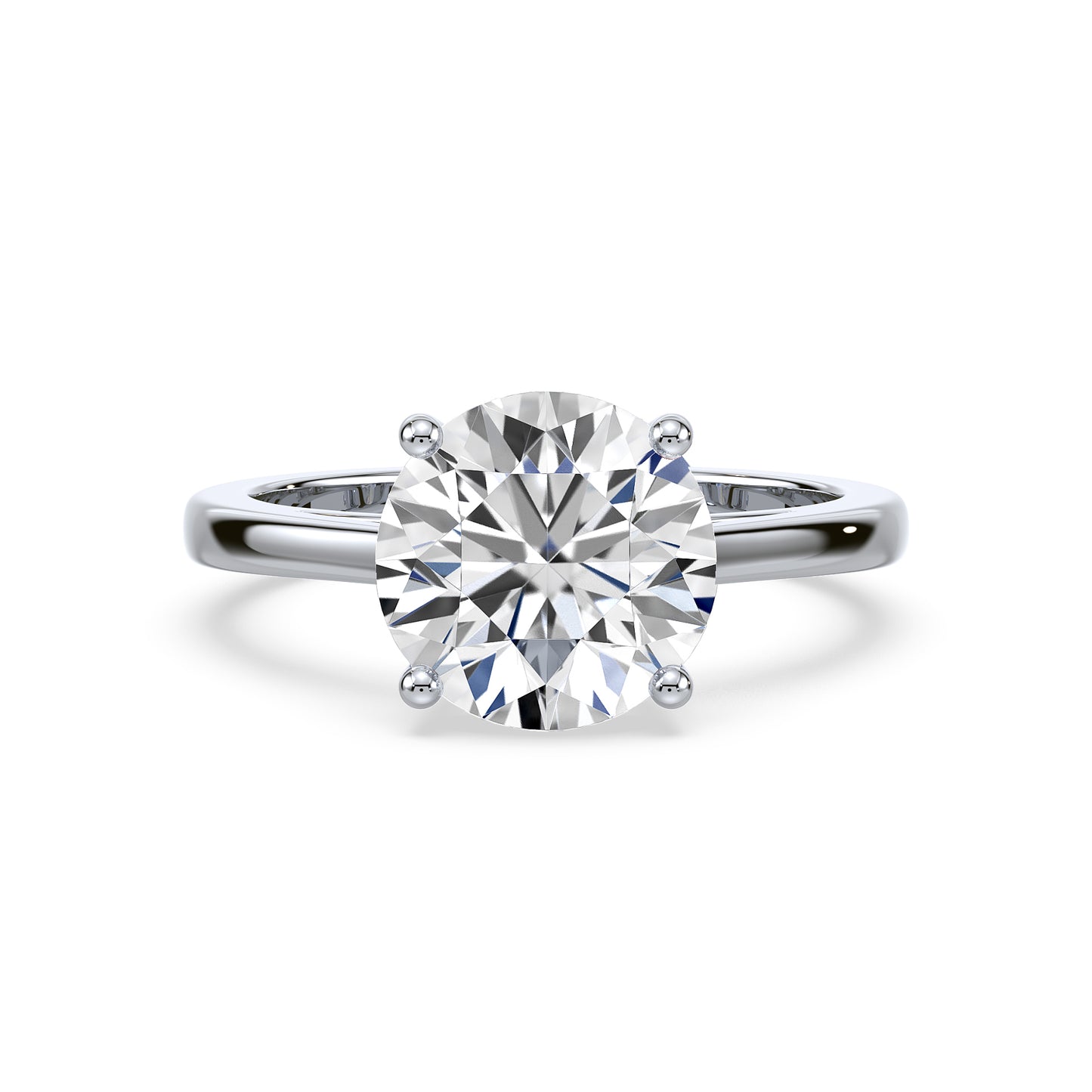 Elegant Round Diamond Ring