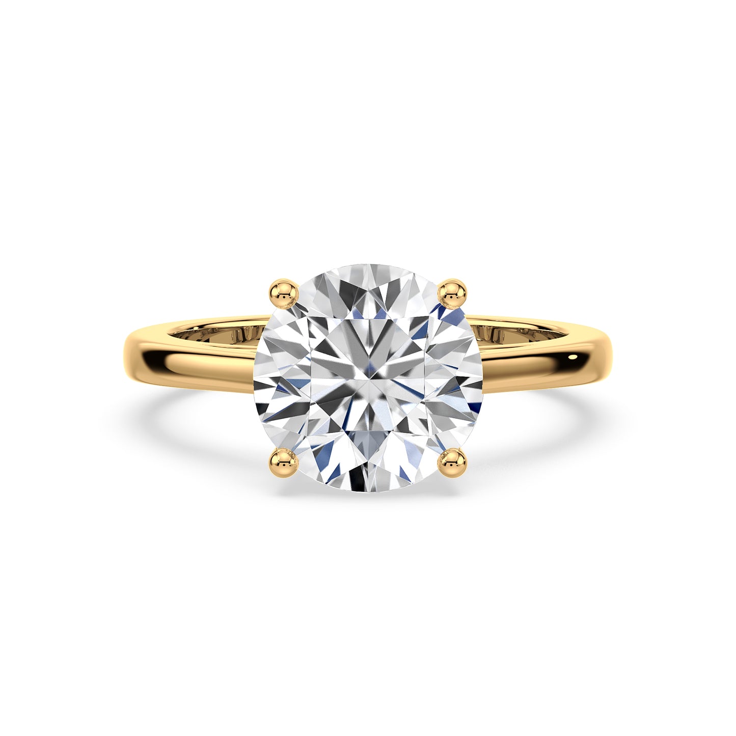 Elegant Round Diamond Ring
