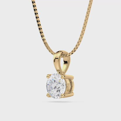 Timeless Solitaire Diamond Pendant