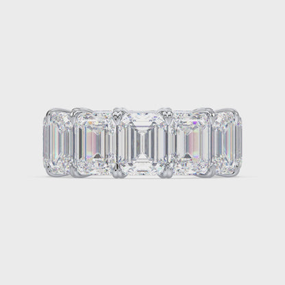 Classic Emerald Diamond Eternity Ring