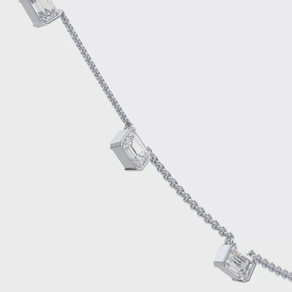 Emerald Baguette Necklace