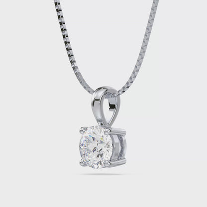 Timeless Solitaire Diamond Pendant