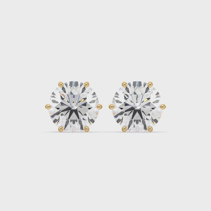 Classic Round Diamond Studs