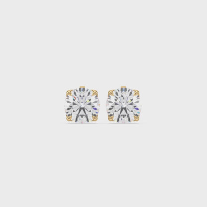 Rose Gold Diamond Studs