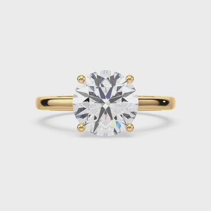 Elegant Round Diamond Ring