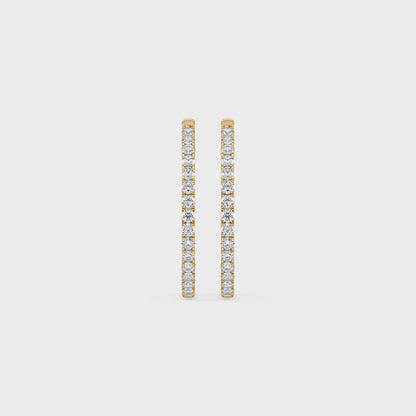 Diamond Hoop Earrings
