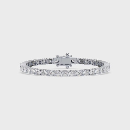 Golden Elegance Diamond Tennis Bracelet