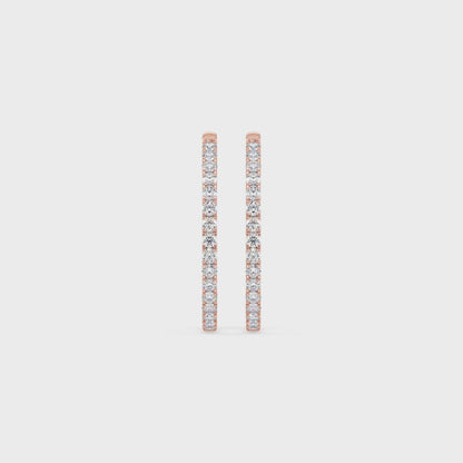 Diamond Hoop Earrings