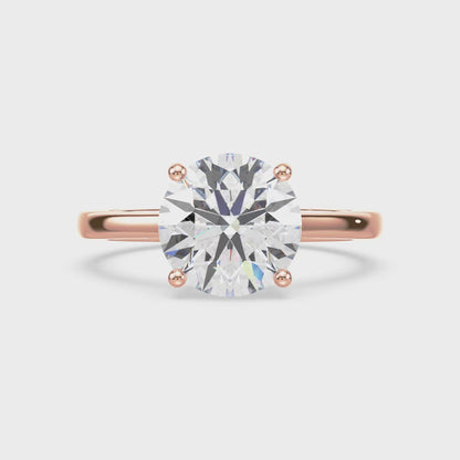 Elegant Round Diamond Ring