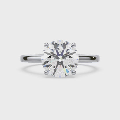 Elegant Round Diamond Ring
