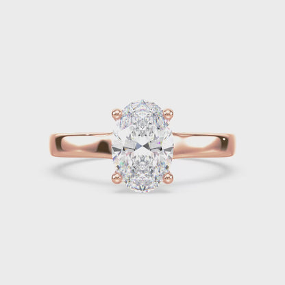 Timeless Oval-Cut Solitaire Diamond Ring