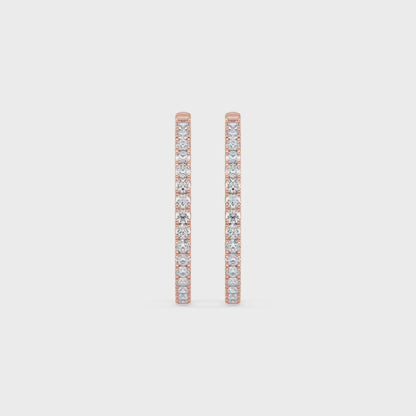 Contemporary Diamond Hoops