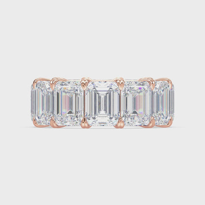 Classic Emerald Diamond Eternity Ring