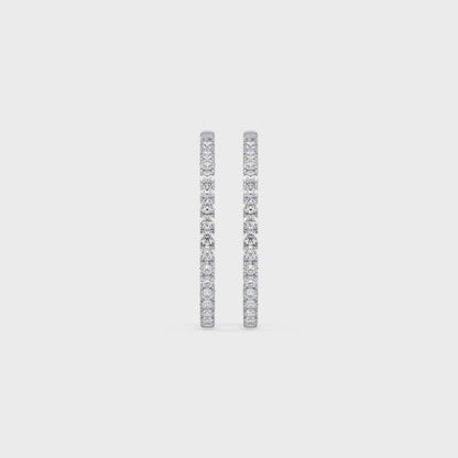 Diamond Hoop Earrings