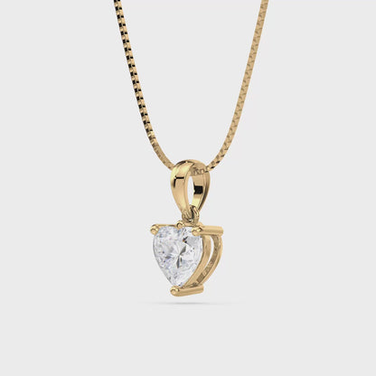 Heart-Shaped Diamond Pendant