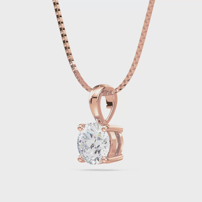 Timeless Solitaire Diamond Pendant