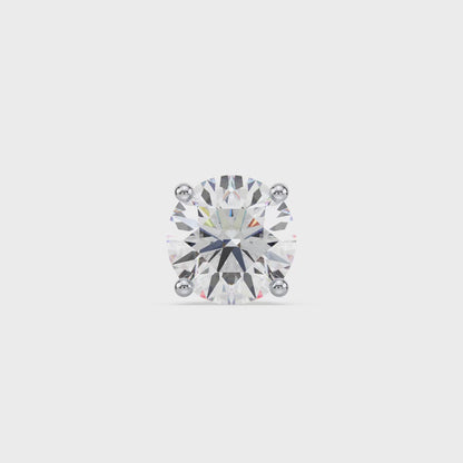 Classic Solitaire Diamond Stud Earrings