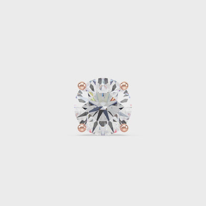 Classic Solitaire Diamond Stud Earrings