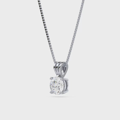 Elegant Solitaire Diamond Pendant