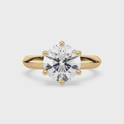 Timeless Round Diamond Solitaire Ring