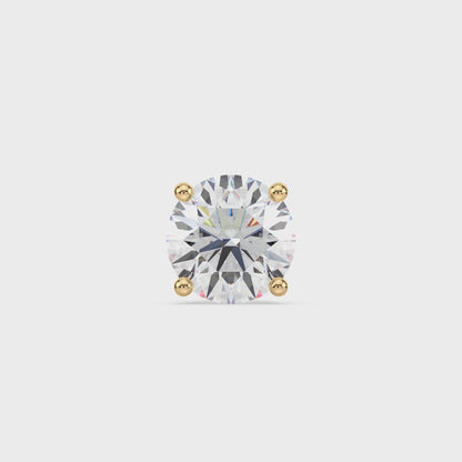 Classic Solitaire Diamond Stud Earrings