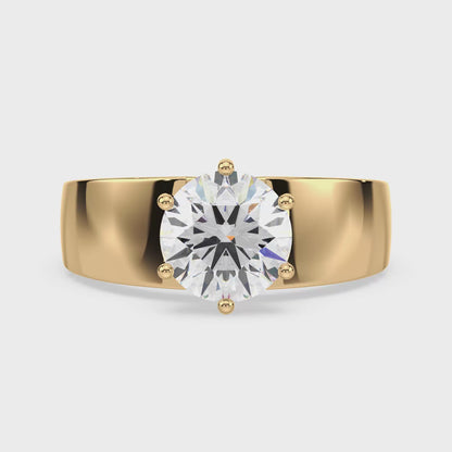 Classic Round Diamond Solitaire Ring
