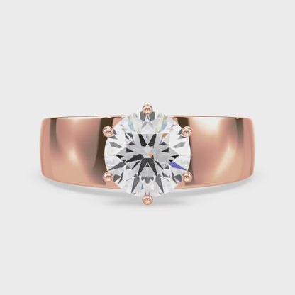 Classic Round Diamond Solitaire Ring